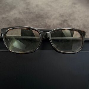 Coach Tortoiseshell Brown Rectangular Eyeglasses